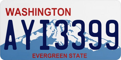 WA license plate AYI3399