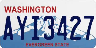 WA license plate AYI3427