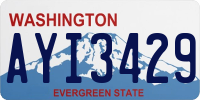 WA license plate AYI3429