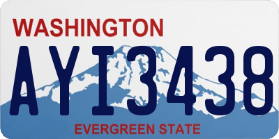 WA license plate AYI3438