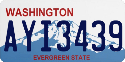 WA license plate AYI3439