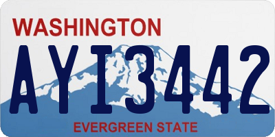 WA license plate AYI3442
