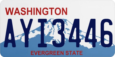 WA license plate AYI3446