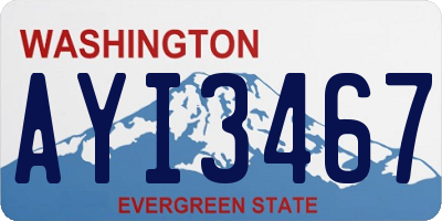 WA license plate AYI3467