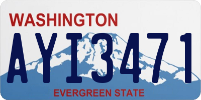 WA license plate AYI3471