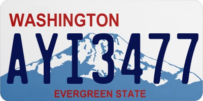 WA license plate AYI3477