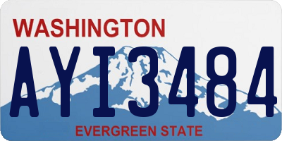 WA license plate AYI3484