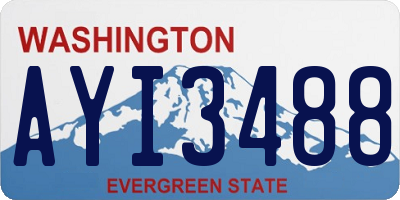 WA license plate AYI3488