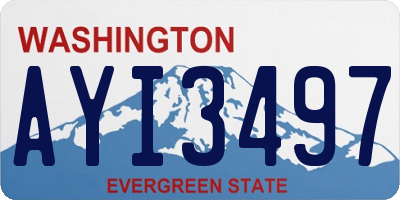 WA license plate AYI3497