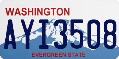 WA license plate AYI3508