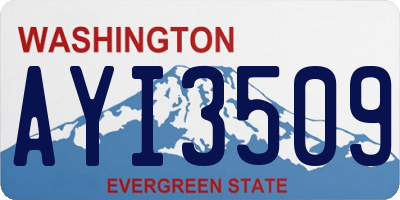 WA license plate AYI3509