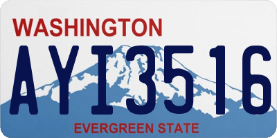 WA license plate AYI3516