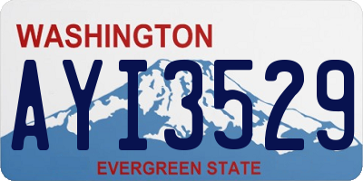 WA license plate AYI3529