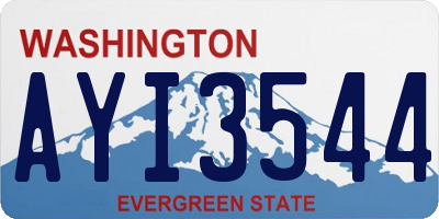 WA license plate AYI3544