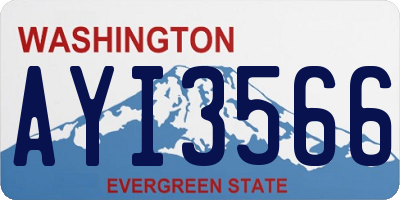 WA license plate AYI3566
