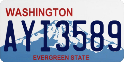 WA license plate AYI3589