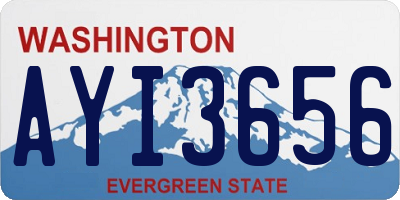 WA license plate AYI3656