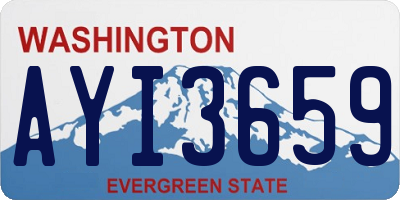 WA license plate AYI3659