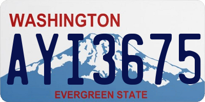 WA license plate AYI3675