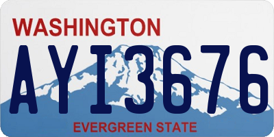 WA license plate AYI3676
