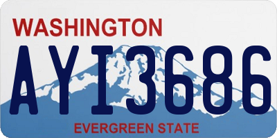 WA license plate AYI3686