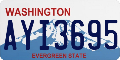 WA license plate AYI3695