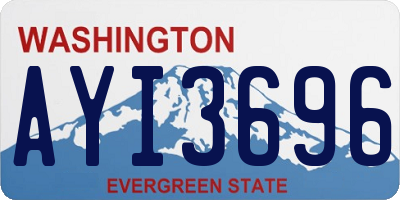 WA license plate AYI3696