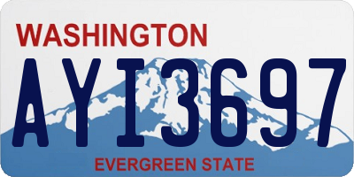 WA license plate AYI3697