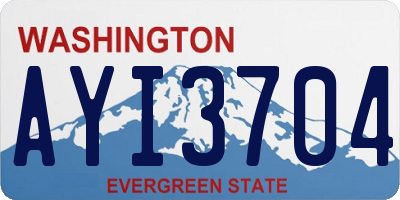 WA license plate AYI3704