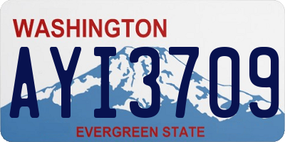 WA license plate AYI3709