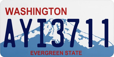 WA license plate AYI3711