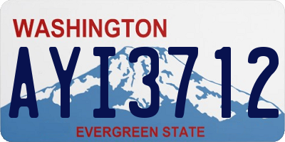 WA license plate AYI3712