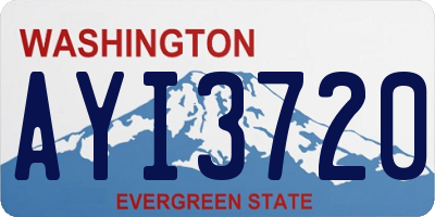 WA license plate AYI3720
