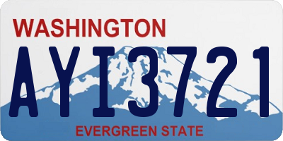 WA license plate AYI3721