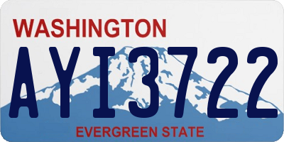 WA license plate AYI3722