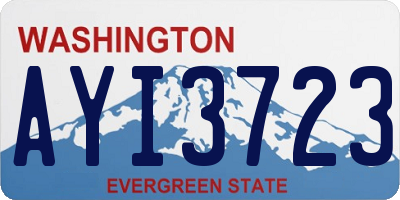WA license plate AYI3723