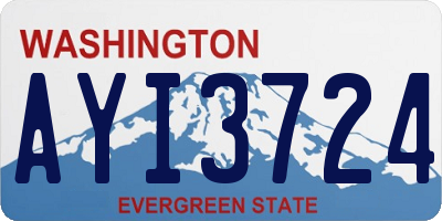 WA license plate AYI3724