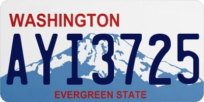 WA license plate AYI3725