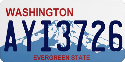 WA license plate AYI3726