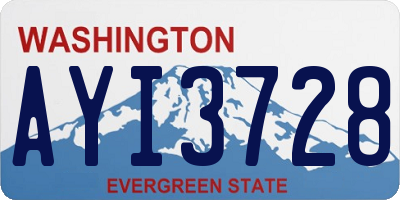 WA license plate AYI3728
