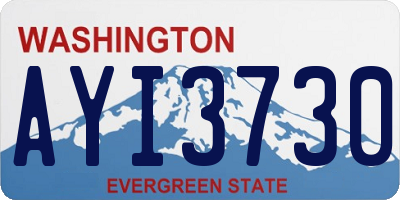 WA license plate AYI3730