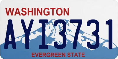 WA license plate AYI3731