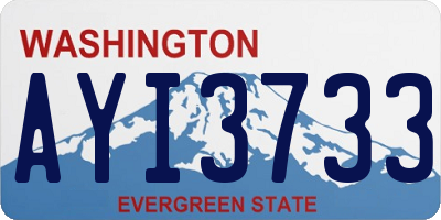 WA license plate AYI3733