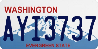 WA license plate AYI3737