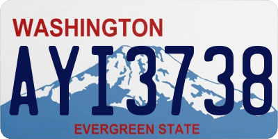WA license plate AYI3738