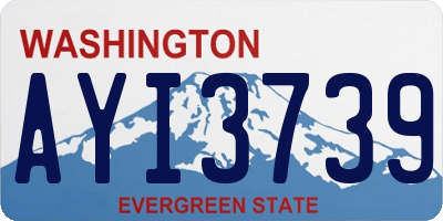 WA license plate AYI3739