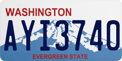 WA license plate AYI3740