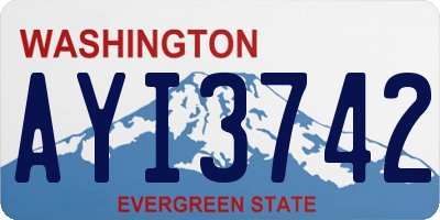 WA license plate AYI3742