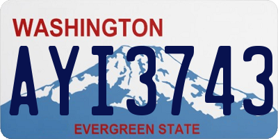WA license plate AYI3743
