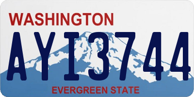 WA license plate AYI3744